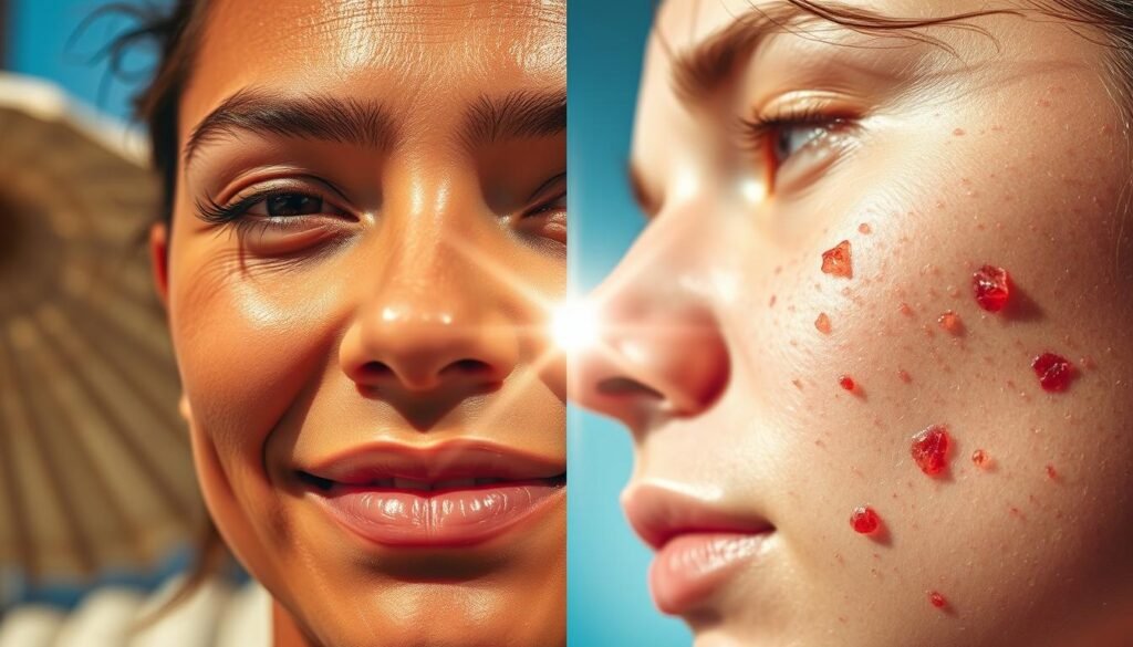 Sun Exposure and Acne