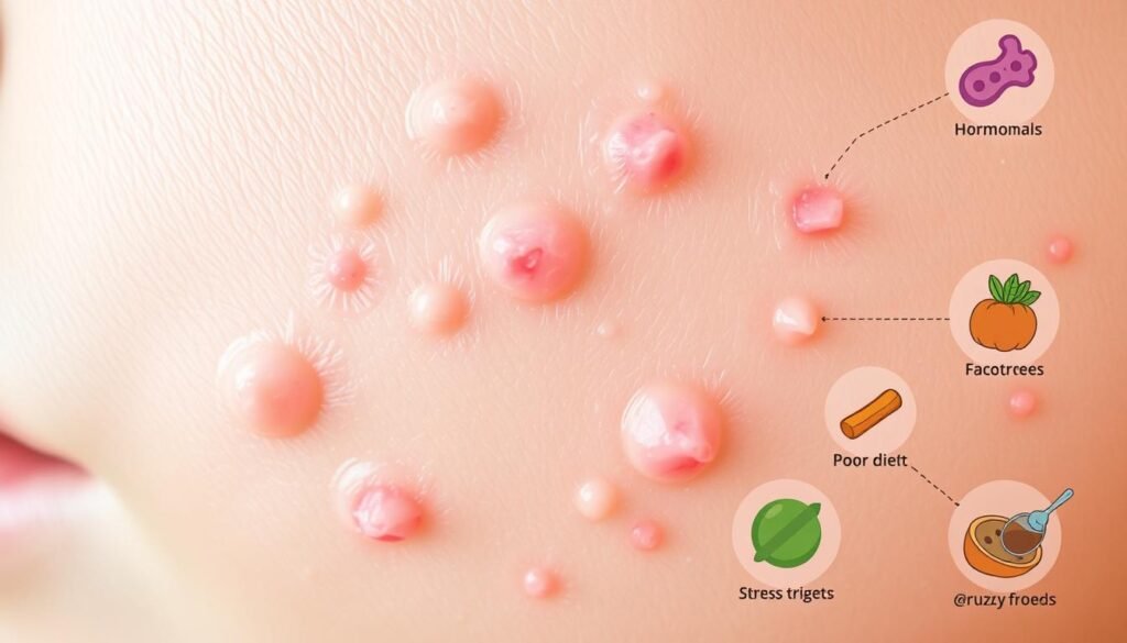 Causes of Tender Acne Pimples