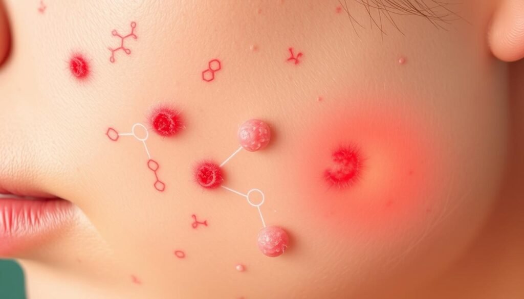 Hormonal imbalance and acne outbreaks
