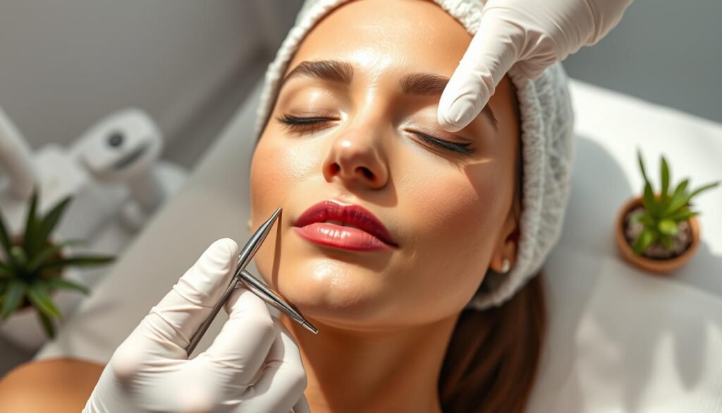 Microneedling for acne scars