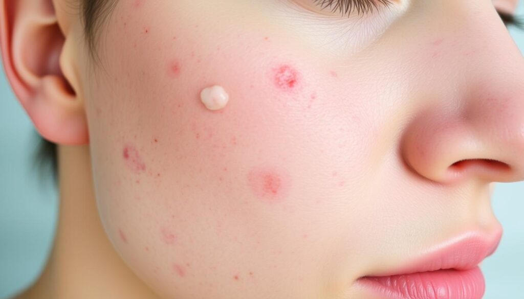 cheek acne