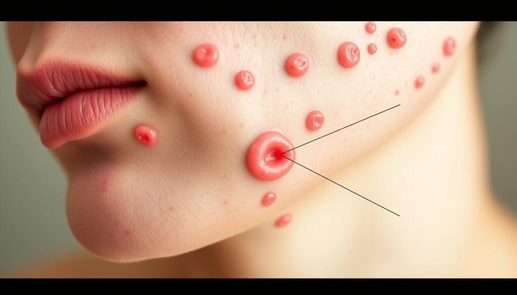 chin acne meaning