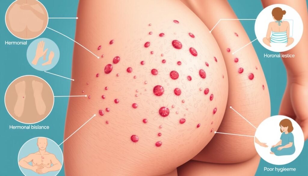 health conditions related to butt acne