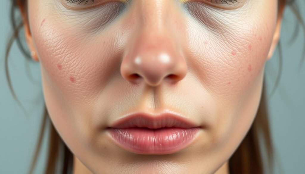 hormonal acne on cheeks