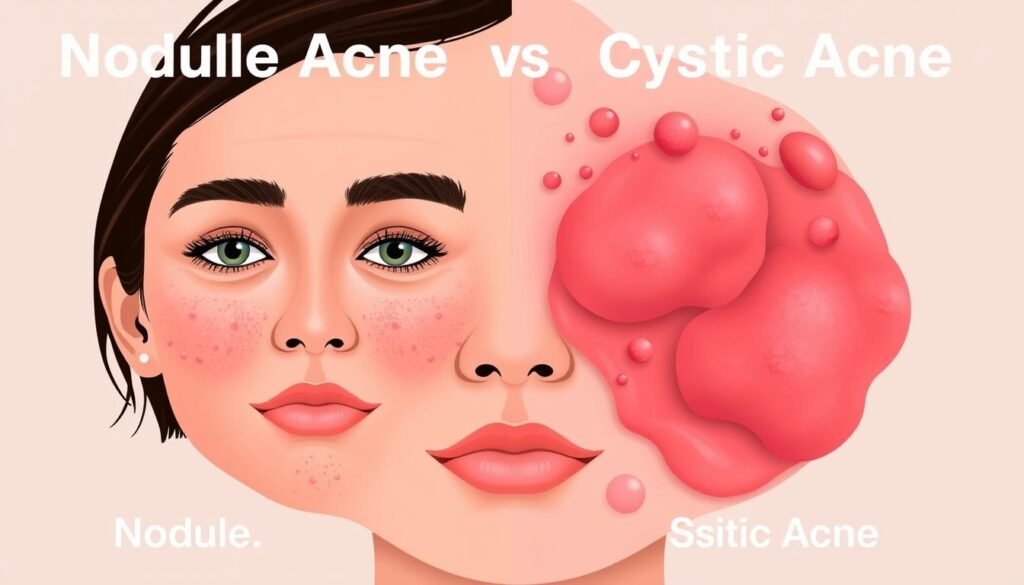 nodular acne vs cystic acne