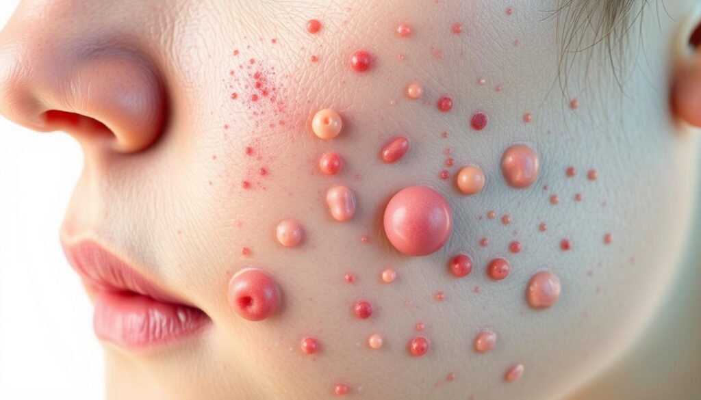 papule acne types