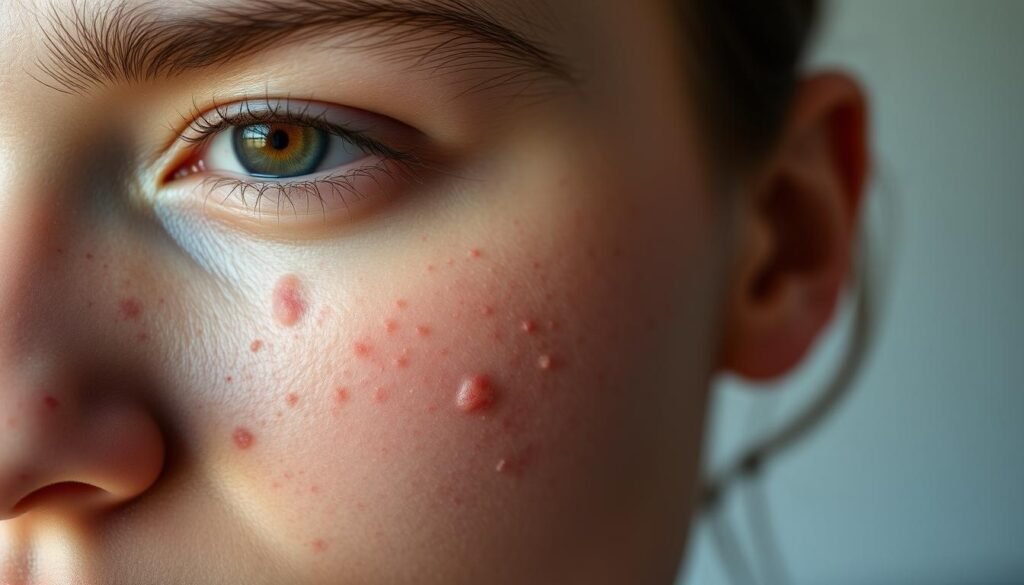 papules acne