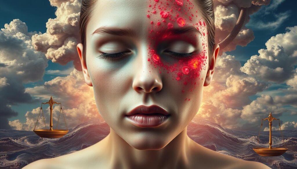 hormonal imbalance and stress response related skin issues